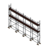 Builders Kit - Aluminium Kwikstage Modular Scaffold System (0.7m (W) x 10.0m (L) x 5.0m (H)