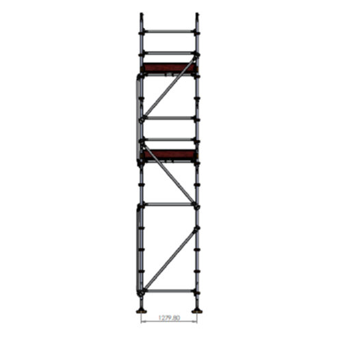 Builders Kit - Aluminium Kwikstage Modular Scaffold System (1.3m (W) x 10.0m (L) x 5.0m (H) - Image 3