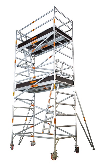 Aluminium Mobile Narrow Scaffold 3.4m - 3.8m (Platform Height)