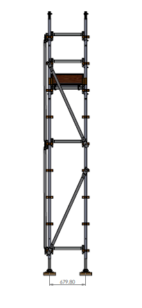 Aluminium Kwikally Modular Scaffold System 5m (Scaffold Length) x 3m ...