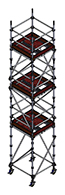 Aluminium Kwikally Modular Scaffold System 2.5m (Scaffold Length) x 2m (Height)